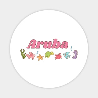 Aruba Sea Scape T-Shirt Pink Magnet